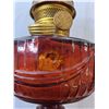 Image 8 : Red Glass Nu-Type Model B. Aladdin Oil Lamp - Small BB Hole