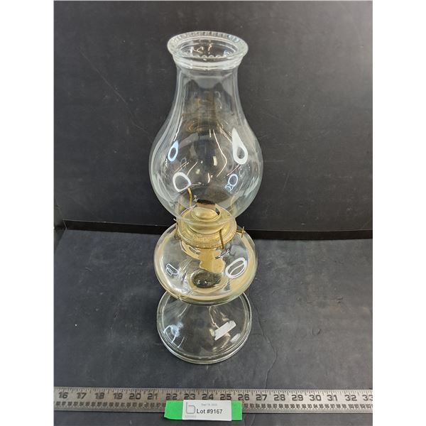 Vintage Coal Oil Lamp - 17" High with Chimney - PICK UP PREFERRED