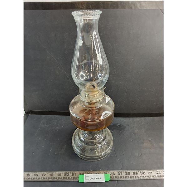 Vintage Coal Oil Lamp - 18" High with Chimney -PICK UP PREFERRED