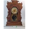 Image 1 : #3 Vintage Mantel Clock With Chime- 14" x 24" x 4" - PICK UP