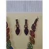 Image 3 : Multicolored Rhinestone Necklace & Earrings