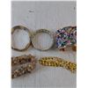 Image 3 : (5)Bracelets- Stone, Rhinestone