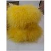 Image 5 : #(3) Hat & Box- Yellow Feather Hat And Black Hats