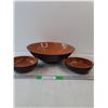 Image 1 : Jaydon Mid Century Salad Bowl & (2) Salad Dish/Serving Bowl
