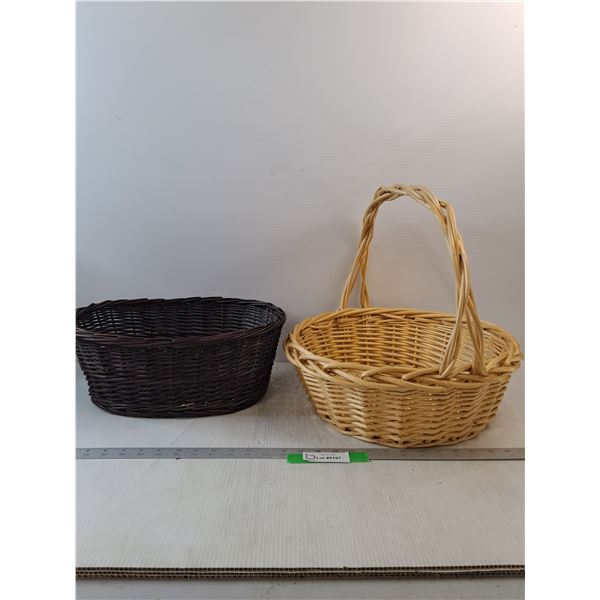 (2) Wicker Baskets