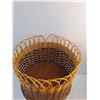 Image 5 : Wicker and Wood Plant Stand - PICK UP
