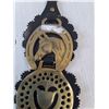 Image 4 : Set Of (3) Horse Brasses On Leather- 12" x 4"