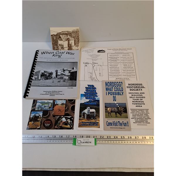 Vintage Nordegg, Alberta Tourist Attraction Brochures