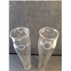 Image 2 : (2) Vintage Oil Lamp Chimney's - 2.75" Base Diameter x 12.25" High