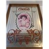 Image 2 : #Vintage Coca-Cola Framed Mirror - 12" x 16"