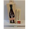 Image 1 : (2) Wall Mount Coca-Cola Thermometers (17" & 13")