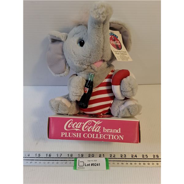Coca-Cola Plush Elephant - 10" High