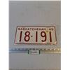 Image 1 : Vintage 1945 Saskatchewan License Plate
