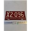 Image 1 : Vintage 1946 Saskatchewan License Plate