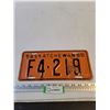 Image 1 : Vintage 1950 Saskatchewan License Plate