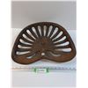 Image 1 : Antique Cast Iron Tractor Seat - 17" x 15" - PICK UP
