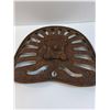 Image 4 : Antique Cast Iron Tractor Seat - 17" x 15" - PICK UP