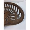 Image 3 : Antique Cast Iron Tractor Seat - 17" x 15" -  PICK UP