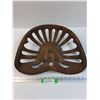 Image 1 : Antique Cast Iron Tractor Seat - 17" x 15"  - PICK UP