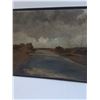 Image 3 : # Canvas Print of Creek on a Stormy Day in Frame - 40" x 16.5" - CANNOT SHIP
