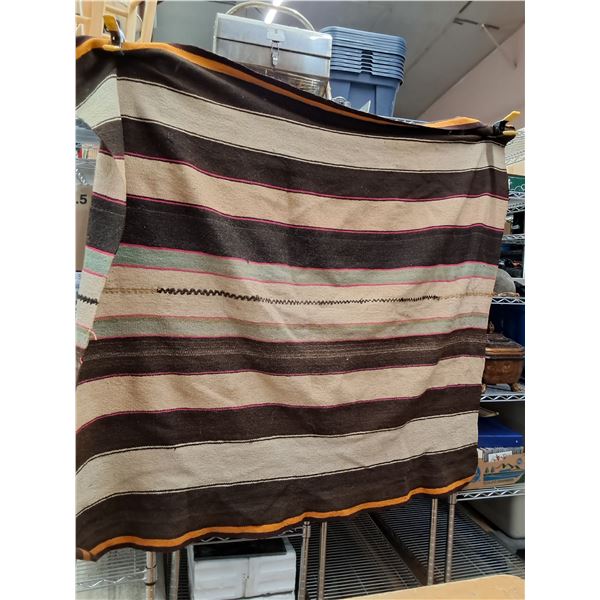 Striped Heavy Outdoor Rug - 56" x 65" - DOG Hair