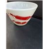 Image 2 : Fire King Red & White Kitchen Aid Mixing Bowl - 8.5" x 5"