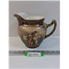 Image 1 : Royal Bayreuth "Musicians in Tavern" Pitcher - 7.5" x 6"
