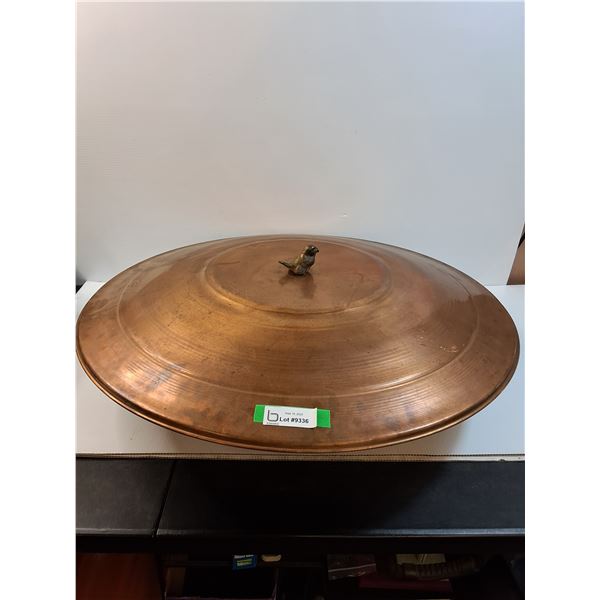 * Copper Water Bowl w/ Lid - 30" x 10" - PICK UP ONLY
