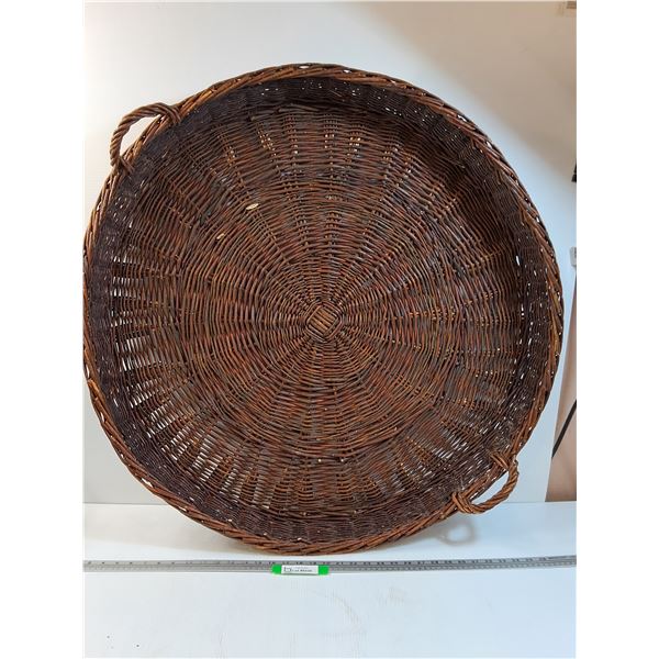 * Wicker Woven Basket - 35.5" x 5" - PICK UP ONLY
