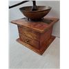Image 4 : Antique Manual Coffee Grinder- 9" x 8" x 10"