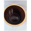Image 3 : Vintage Dark Brown Stoneware Crock- 7" x 6"