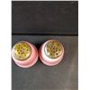 Image 3 : Pink Glass Salt & Pepper Shakers