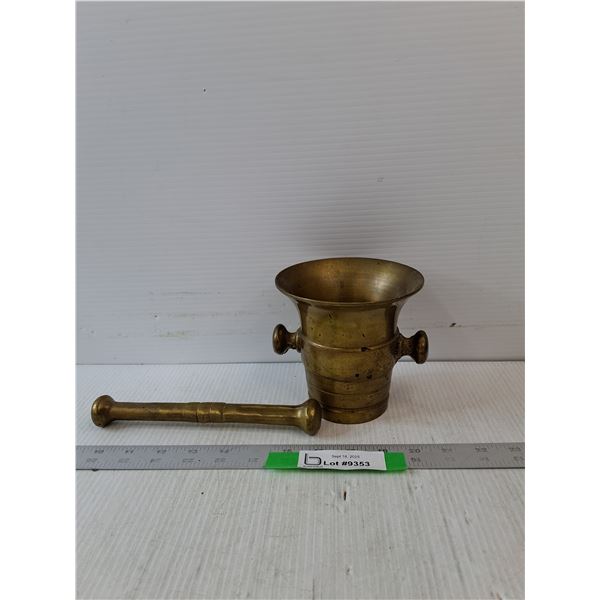 Brass Mortar And Pestle