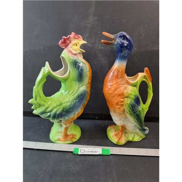 Saint Clément Duck Pitcher & Saint Clément Rooster Pitcher