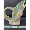 Image 1 : #Lenox Riverwood Fish Pitcher- 11" x  13.5"- Has Chip