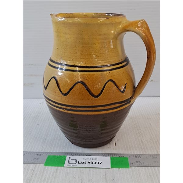 Pottery Pitcher- 8" x 7.5"