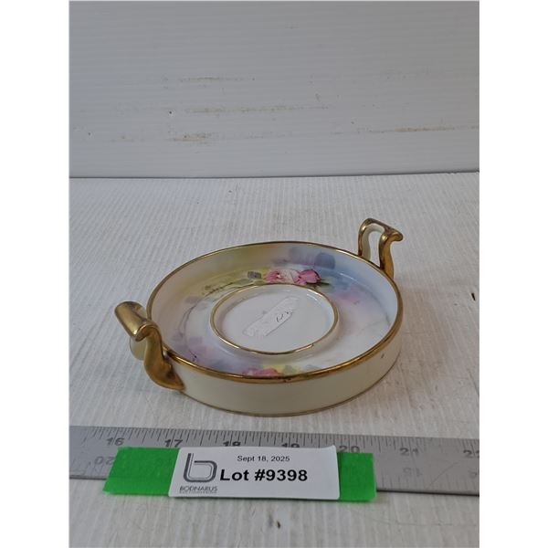 Hand-Painted Handled Dish- 6.5" x 1.5"