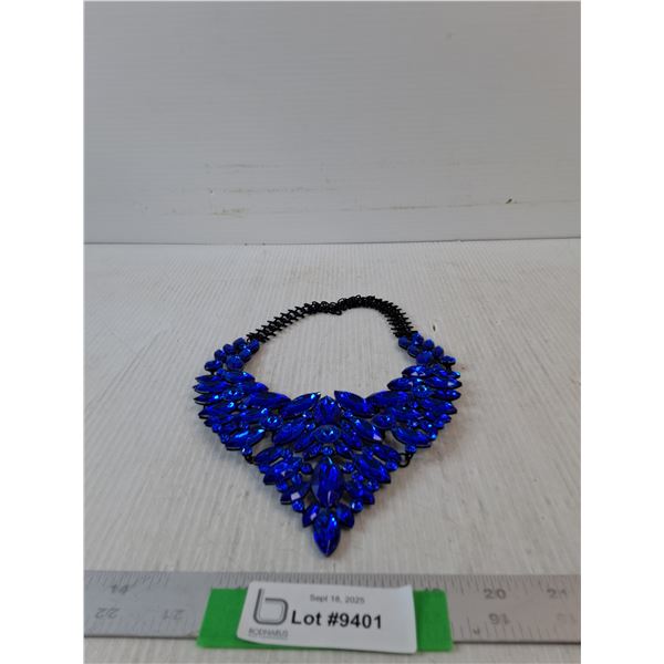 Blue Neck Piece Costume Jewelry
