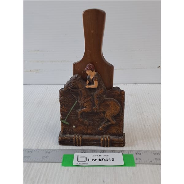 Shoe Brush With Horse And Jockey
