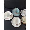 Image 4 : (10) Cups And Saucer- Coalport, Paragon, Colclough, Adderly, East German, Chintz, etc