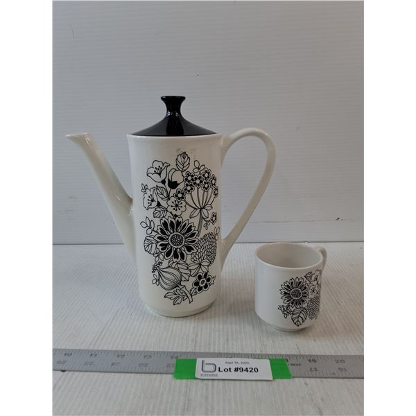 Manitou By Grindley Coffee Pot And Mug