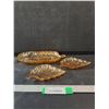 Image 1 : (3) Marigold Carnival Leaf Dishes