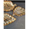 Image 2 : (3) Marigold Carnival Leaf Dishes