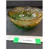 Image 1 : Green To Amber Carnival Footed Bowl