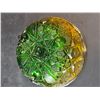 Image 3 : Green To Amber Carnival Footed Bowl