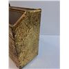 Image 5 : Vintage Brass & Wood Magazine Holder - 14" x 12" x 6"