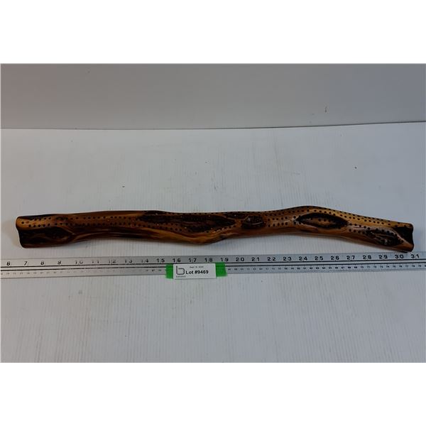 Willoworks Driftwood Cribbage Board w/Pieces - 24.5" Long