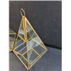 Image 4 : (2) Geometric Terrariums - 10" x 5" x 5"