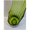 Image 3 : #Vintage Ribbed Swung Green Art Glass Vase - 29" x 10" - PICK UP