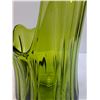 Image 6 : #Vintage Ribbed Swung Green Art Glass Vase - 29" x 10" - PICK UP